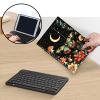 Bluetooth Keyboard Case for Fire HD 10 (13th/11th Gen, 2023/2021), Detachable Wireless Keyboard Cover with Stand, PU Leather Protective Case for Fire HD 10 Tablet 10.1 Inch, Butterfly Moon Flower view 3