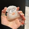 3D Funny Goldfish Bag Silicone Case Cover Compatible with AirPods 1/2/3/4 Generation, 3D Cartoon Earphone Protective Case for Airpods Pro/ Pro2 with Keychain (AirPods 3) view 2