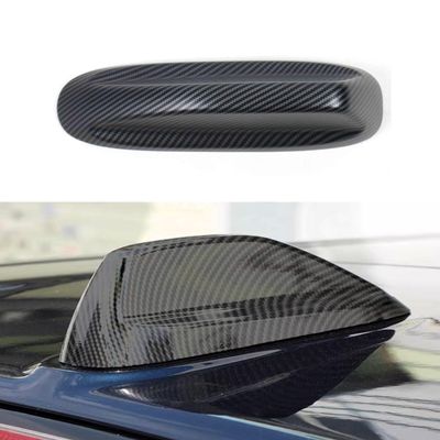 ANUNFRRE Car Accessories Fit for Dodge RAM 1500 2019-2025 ABS Exterior Shark Fin Shape Roof Antenna Cover Trim 1PC SetMatte Carbon Fibre