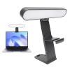 Denash LED Computer Fill Light, 10 Brightness Levels, 3 Color Modes, 180 Rotation & Height Adjustable for Video Calls, Selfies view 1