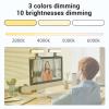 Denash LED Computer Fill Light, 10 Brightness Levels, 3 Color Modes, 180 Rotation & Height Adjustable for Video Calls, Selfies view 3