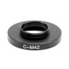 1PC C to M42 Microscope Adapter Ring C Mount to M42 X 0.75 Adaptor Rings for Microscopio 1.2X Adapter view 2
