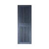 Homacer 26 in. x 84 in. Vertical Stripe Design Navy Finished & Unassembled Pine Wood Barn Door (Interior Use Only) view 1