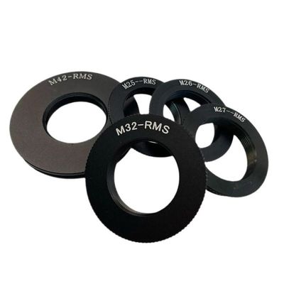 1PC M25 M26 M27 M32 to RMS Thread Microscope Objective Lens Adapter Ring for Microscope(M26 to RMS)