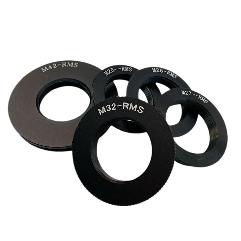 1PC M25 M26 M27 M32 to RMS Thread Microscope Objective Lens Adapter Ring for Microscope(M26 to RMS)
