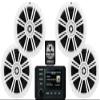 KICKER Marine Receiver and Speakers Package of 5 Items - in-Dash KM Series Digital Media Receiver & Four 6-1/2" KM Series 2-Way Speakers - Stereo Kit - 51KMC4 Receiver & 4X 41BKM604W Speakers view 1