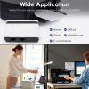 Pomya USB Print Server, 10/100Mbps, with USB 2.0, Network Bridge and LAN Port, Wired, 2.4G Wireless Network, Standalone Modes, Share up to 4 Printers, for 7 8 10 11 X P for OS X (US Plug) view 2