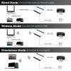 Pomya USB Print Server, 10/100Mbps, with USB 2.0, Network Bridge and LAN Port, Wired, 2.4G Wireless Network, Standalone Modes, Share up to 4 Printers, for 7 8 10 11 X P for OS X (US Plug) view 3