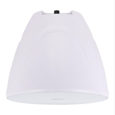 Rockville PEN-80T White 8-inch 70V/100V Commercial Pendant Speaker, 40/20/10/5W Taps, 8 Ohm Bypass