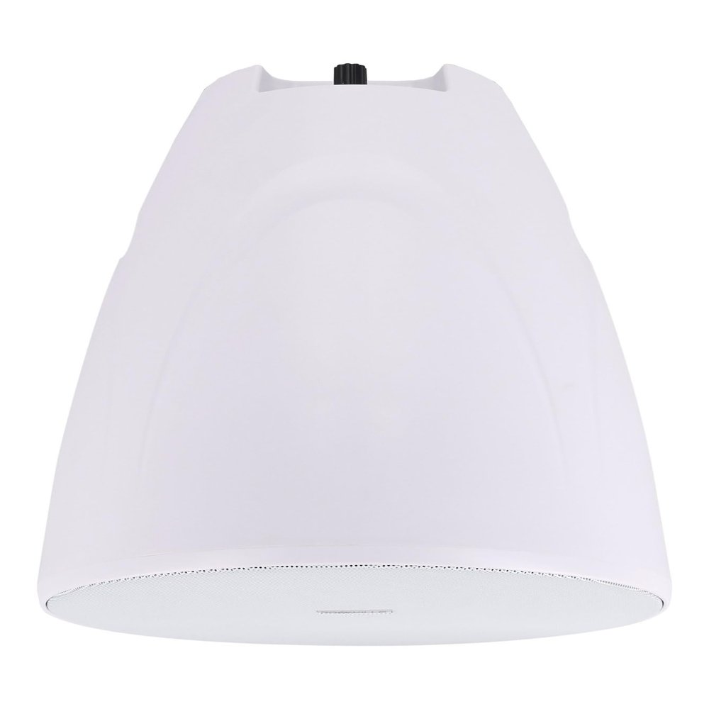 Rockville PEN-80T White 8-inch 70V/100V Commercial Pendant Speaker, 40/20/10/5W Taps, 8 Ohm Bypass
