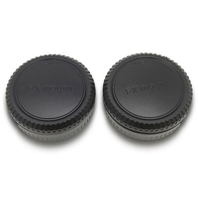 2 Pack Camera Body Cap and Rear Lens Cap Cover Dust Protection Compatible with Fujifilm X-T50 X-T30 X-T20 X-T5 X-T4 X-T3 X-T2 X-E4 X-E3 X-M5 X-H1 X-H2 X-PRO3 PRO2 for X Mount Cameras Lens