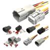 1 Set 6 Pin Car Male Female Wiring Harness Connector MG640337-5 MG610335-5(Red,1 Set) view 2