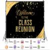 10X8ft Fabric Class Reunion Backdrop Welcome to The Reunion Party Golden and Black Background 20th 30th 40th High School Welcome Back Photo Booth Banner view 2