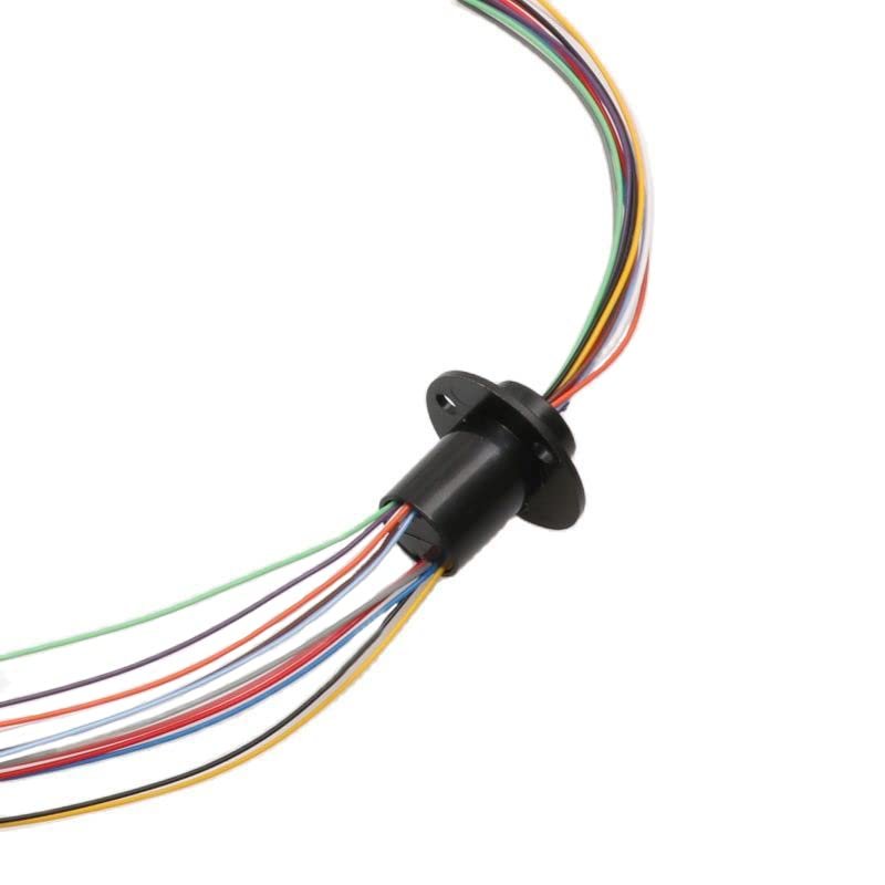 1PC Mini Rotary Slip Ring 2/4/6/8/12/18/24/36 Channels 1-2A Conductive Joint Connectors for Electrical Applications(Dia 12.5mm 12ch 2A)