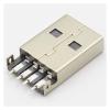 10pcs/lot USB 2.0 4Pin A Type Male SMT Connector Black G49 for Data Transmission Charging view 2