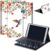 Bluetooth Keyboard Case for Fire Max 11 (13th Gen, 2023 Release), Detachable Wireless Keyboard Cover with Stand, PU Leather Protective Case for Fire Max 11 Tablet 11 Inch, Butterfly Bird Flower view 1