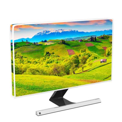 Baocicco Farmhouse Weatherproof Screen TV Dust Cover 75 Inch Spring Farm Rustic View TV Covers for Flat Screen TV Waterproof Television Display ProtectorsNature Scenery Design