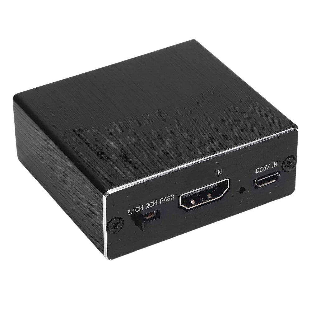 Sanpyl HDMI Audio Extractor, 4K HDMI to Optical AUX 3.5mm Sound Extractor Splitter Converter, Support 2.0CH 5.1CH, for Home Theater