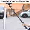 Camera Support Stick 3/8 Inch Male Female Thread Extension Rod for Outdoor Lighting and Cameras Camping Light Extension view 2