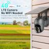 SOLIOM 5MP 4G LTE Cellular Outdoor Solar Security Camera, 10X Optical Zoom view 4