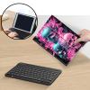 Bluetooth Keyboard Case for Fire HD 8/8 Plus (10th/12th Gen, 2020/2022), Detachable Wireless Keyboard Cover with Stand, PU Leather Protective Case for Fire HD 8 Tablet 8 Inch, Pink Skull view 3