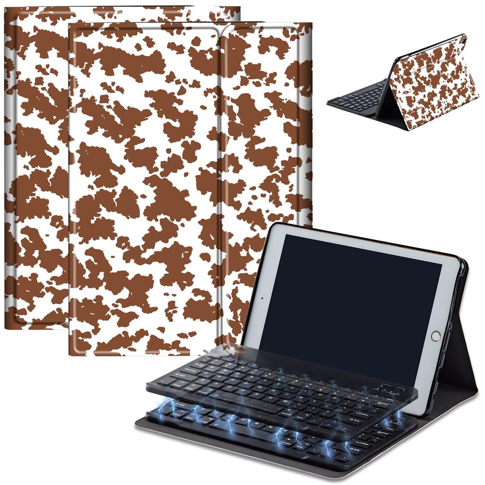 Bluetooth Keyboard Case for Fire Max 11 (13th Gen, 2023 Release), Detachable Wireless Keyboard Cover with Stand, PU Leather Protective Case for Fire Max 11 Tablet 11 Inch, Leopard Print