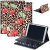 Bluetooth Keyboard Case for Fire HD 8/8 Plus (10th/12th Gen, 2020/2022), Detachable Wireless Keyboard Cover with Stand, PU Leather Protective Case for Fire HD 8 Tablet 8 Inch, Leopard Print Cherry view 1