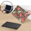 Bluetooth Keyboard Case for Fire HD 8/8 Plus (10th/12th Gen, 2020/2022), Detachable Wireless Keyboard Cover with Stand, PU Leather Protective Case for Fire HD 8 Tablet 8 Inch, Leopard Print Cherry view 3
