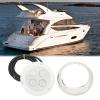 Marine Underwater Light IP68 LED Dome Lighting for Boats Yachts Pools 12V 24V DC 60 Degree Angle 4 LED Beads 102mm Diameter PVC Stainless Steel Ring (White) view 2