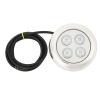 Marine Underwater Light IP68 LED Dome Lighting for Boats Yachts Pools 12V 24V DC 60 Degree Angle 4 LED Beads 102mm Diameter PVC Stainless Steel Ring (White) view 4
