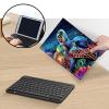 Bluetooth Keyboard Case for Fire HD 8/8 Plus (10th/12th Gen, 2020/2022), Detachable Wireless Keyboard Cover with Stand, PU Leather Protective Case for Fire HD 8 Tablet 8 Inch, Coral Turtle view 3