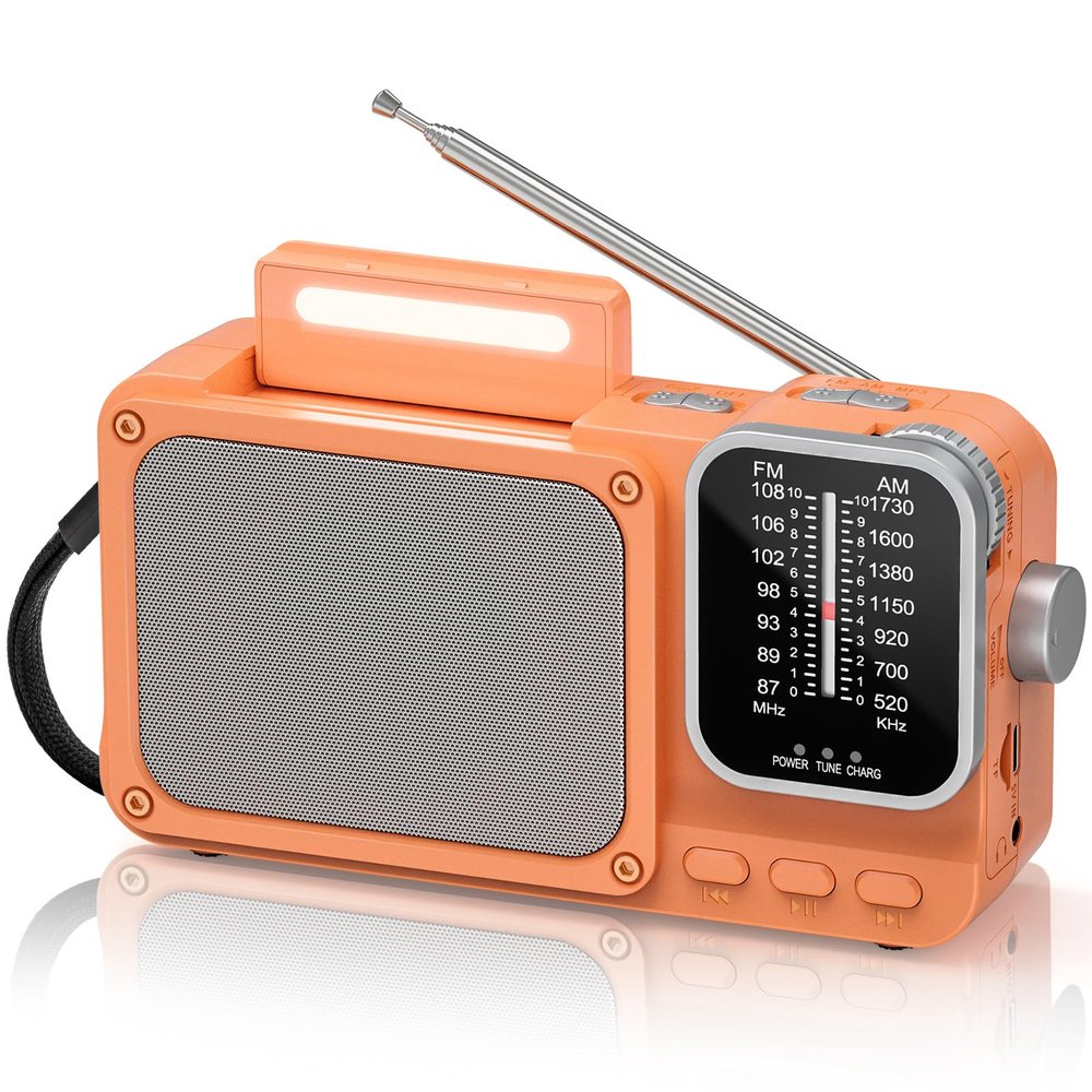 Portable Radio AM FM with Best Reception, Bluetooth Transistor Radio