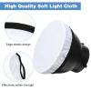 6 Pcs 7"/18cm Light Diffuser White Diffuser Lamp Cover Light Sock Lamp Shade Diffusers Softens The Lights Output for Studio Strobe Reflectors and Video Shooting view 4