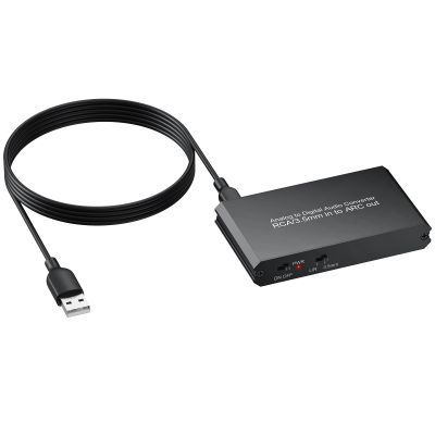 CAMWAY RCA 3.5mm to ARC Audio Adapter for Soundbar,Analog to ARC Converter
