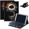 Bluetooth Keyboard Case for Fire HD 8/8 Plus (10th/12th Gen, 2020/2022), Detachable Wireless Keyboard Cover with Stand, PU Leather Protective Case for Fire HD 8 Tablet 8 Inch, Sun Moon Tree view 1