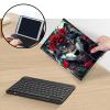 Bluetooth Keyboard Case for Fire Max 11 (13th Gen, 2023 Release), Detachable Wireless Keyboard Cover with Stand, PU Leather Protective Case for Fire Max 11 Tablet 11 Inch, Red Rose Wolf view 3