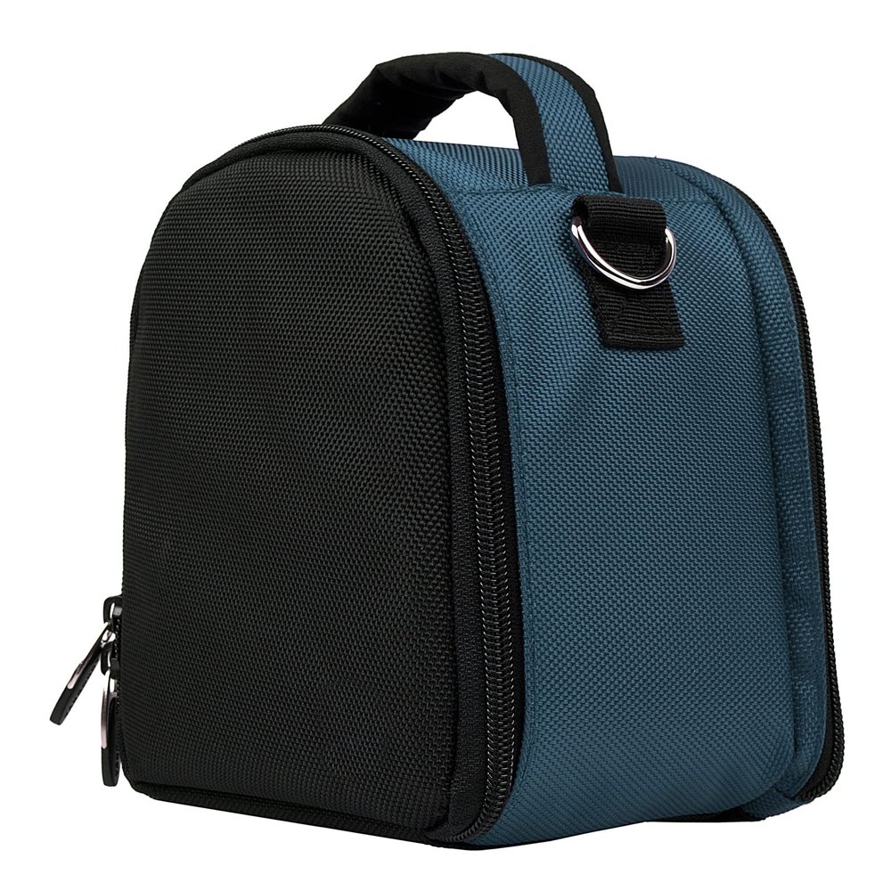 eBigValue DSLR Camera Bag  Travel Friendly Nylon Protective Pouch with Padded Compartment, Removable Strap, Accessory Pockets, Top Handle, Storage Organizer for Cameras & Camcorders