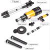 Telescope for Adults, telescopes for Adults Astronomy,15X-150X with Adjustable Tripod Phone Adapter,Monocular High Resolution Moon telescopes,Educatio Binoculars view 2