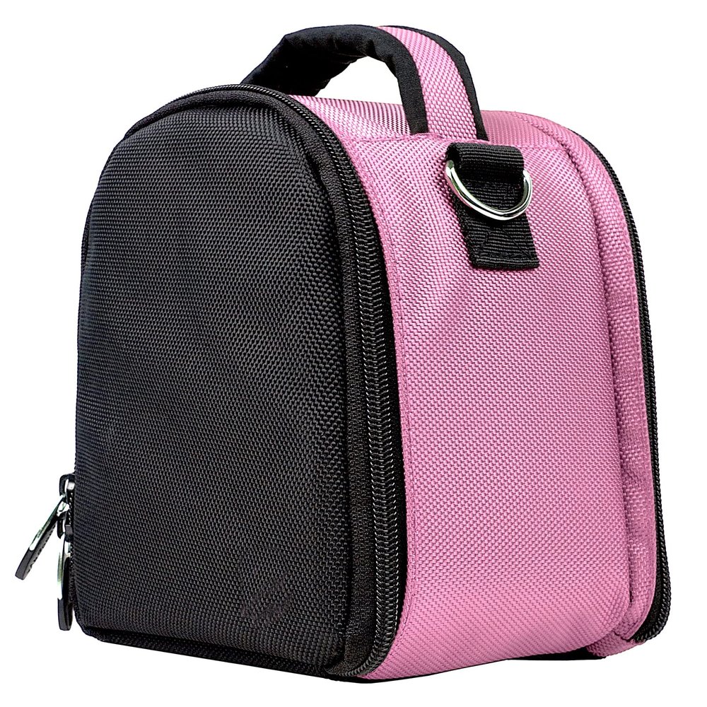 eBigValue DSLR Camera Bag Travel Friendly Nylon Protective Pouch with Padded Compartment, Removable Strap, Accessory Pockets, Top Handle, Storage Organizer for Cameras & Camcorders