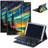 Bluetooth Keyboard Case for Fire Max 11 (13th Gen, 2023 Release), Detachable Wireless Keyboard Cover with Stand, PU Leather Protective Case for Fire Max 11 Tablet 11 Inch, Sunset Forest view 1
