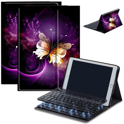 Bluetooth Keyboard Case for Fire Max 11 (13th Gen, 2023 Release), Detachable Wireless Keyboard Cover with Stand, PU Leather Protective Case for Fire Max 11 Tablet 11 Inch, Gold Butterfly