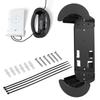 DearChan Starlink Ethernet Cable Caddy - 2-in-1 StarLink Router Wall Mount Bracket for Starlink Gen 2, Gen 3, HP - Organizes Ethernet Adapter & 150ft Cable for Home, RV, Boat (Black) view 1
