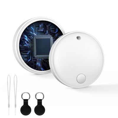 Air Tracker Tags-2 Pack [Apple MFi Certified] Works with Apple Find My/Find Hub (iOS and Android) - Bluetooth Smart Tag Key Finder - Item Locator Work for Keys/Bags/Luggage/Backpack/Bag