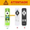 2Pack Climberer 4k Pro Remote Case Cover - Compatible with Free TV Button Onn 4K Plus/Pro Remote | Glow in The Dark view 2