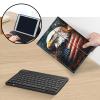 AIRWEE Keyboard Case for iPad Air 11 inch (M3/M2, 2025/2024) & for iPad Air 5th/4th Gen 10.9" with Detachable Bluetooth, Durable PU Leather MultiAngle Stand Protective Case, American Flag Eagle view 3