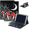 AIRWEE Keyboard Case for iPad Air 11 inch (M3/M2, 2025/2024) & for iPad Air 5th/4th Gen 10.9" with Detachable Bluetooth, Durable PU Leather MultiAngle Stand Protective Case, Snowflake Mushroom Moon view 1
