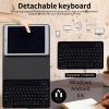 AIRWEE Keyboard Case for iPad Air 11 inch (M3/M2, 2025/2024) & for iPad Air 5th/4th Gen 10.9" with Detachable Bluetooth, Durable PU Leather MultiAngle Stand Protective Case, Snowflake Mushroom Moon view 2