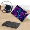 Bluetooth Keyboard Case for Fire HD 8/8 Plus (10th/12th Gen, 2020/2022), Detachable Wireless Keyboard Cover with Stand, PU Leather Protective Case for Fire HD 8 Tablet 8 Inch, Purple Rose Butterfly view 3