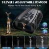Night Vision Binoculars with 4K Resolution, 32GB TF Card, 3-inch HD Screen, 1000ft Range view 4