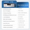 LONPOO Stereo Shelf System for Home, Vintage CD Player 40W RMS Micro Mini System with Remote Control, Bluetooth, FM Radio, USB MP3 Playback & Aux-in,Brown view 4